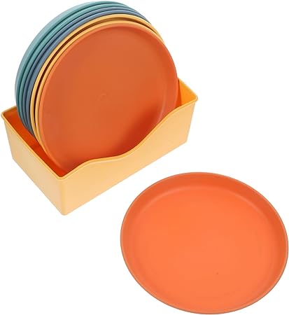 Pack Of 8 Round Plate Set